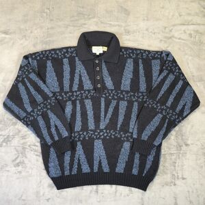 Vintage Us Polo Ass'n 1/4 Button Knit Sweater Size Large